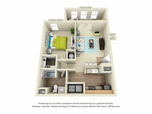 Floor plan The Grove with Sunroom