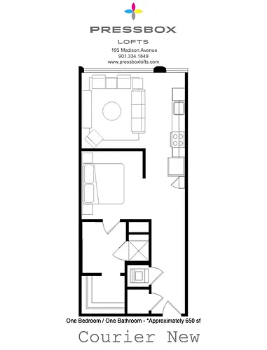Floor plan Courier New