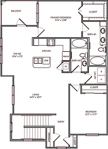 Floor plan B3
