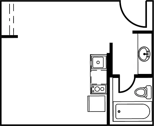 Floor plan Studio B