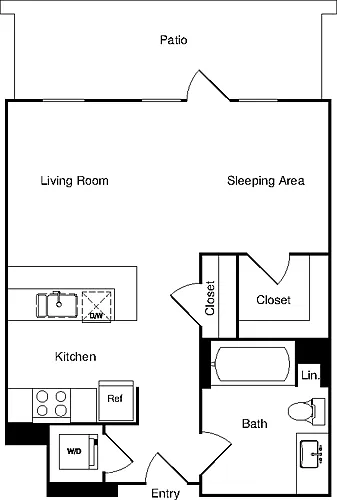 Floor plan Flat 1