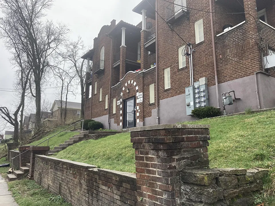 front of bldg & sidewalk