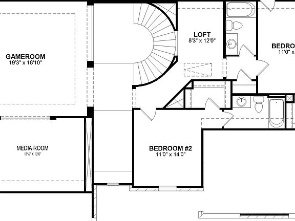 floor plan second level