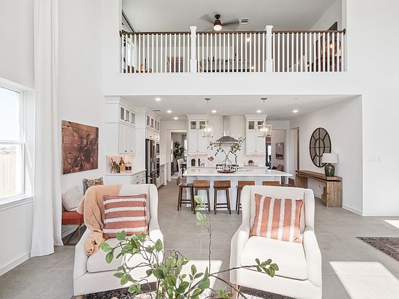 Great room with soaring ceiling