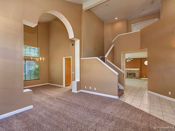 living and dining areas