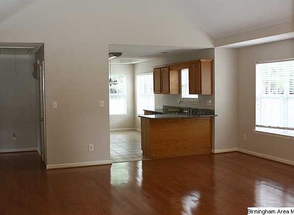View from the living room to the kitchen.