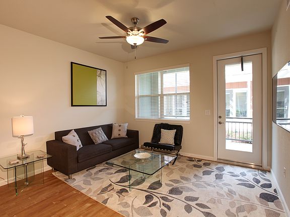 Ceiling fans in the living room and bedrooms