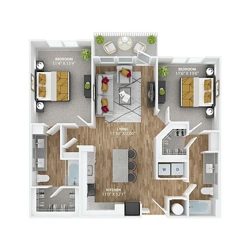 Floor plan Crawford B3