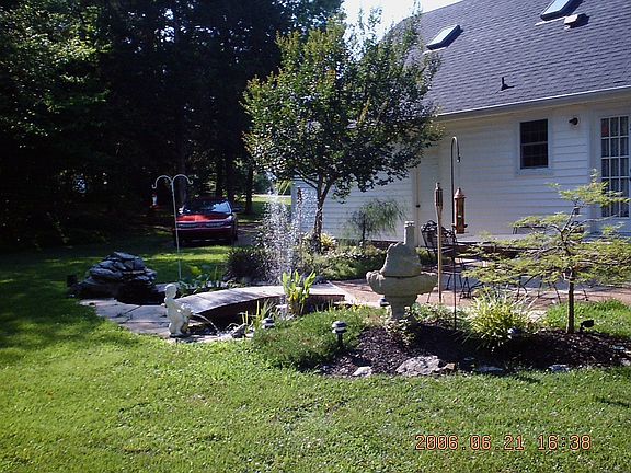 Back view with Koi Pond