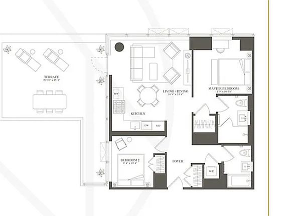 2nd image of 3 Court Sq #511
