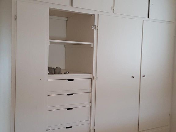 second bedroom cabinets