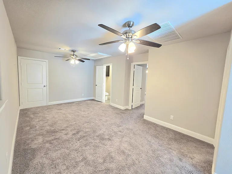 Upstairs bonus room with half bath
