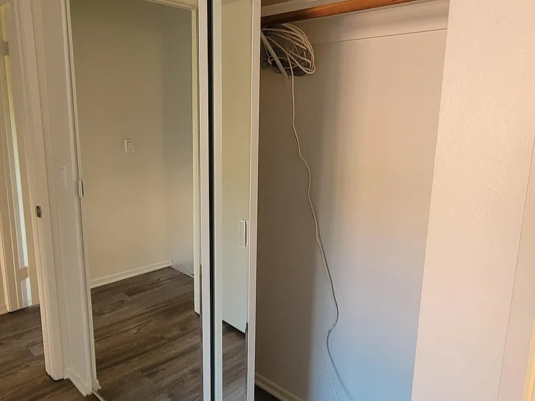 Bedroom #1, Mirrored Closet Doors
