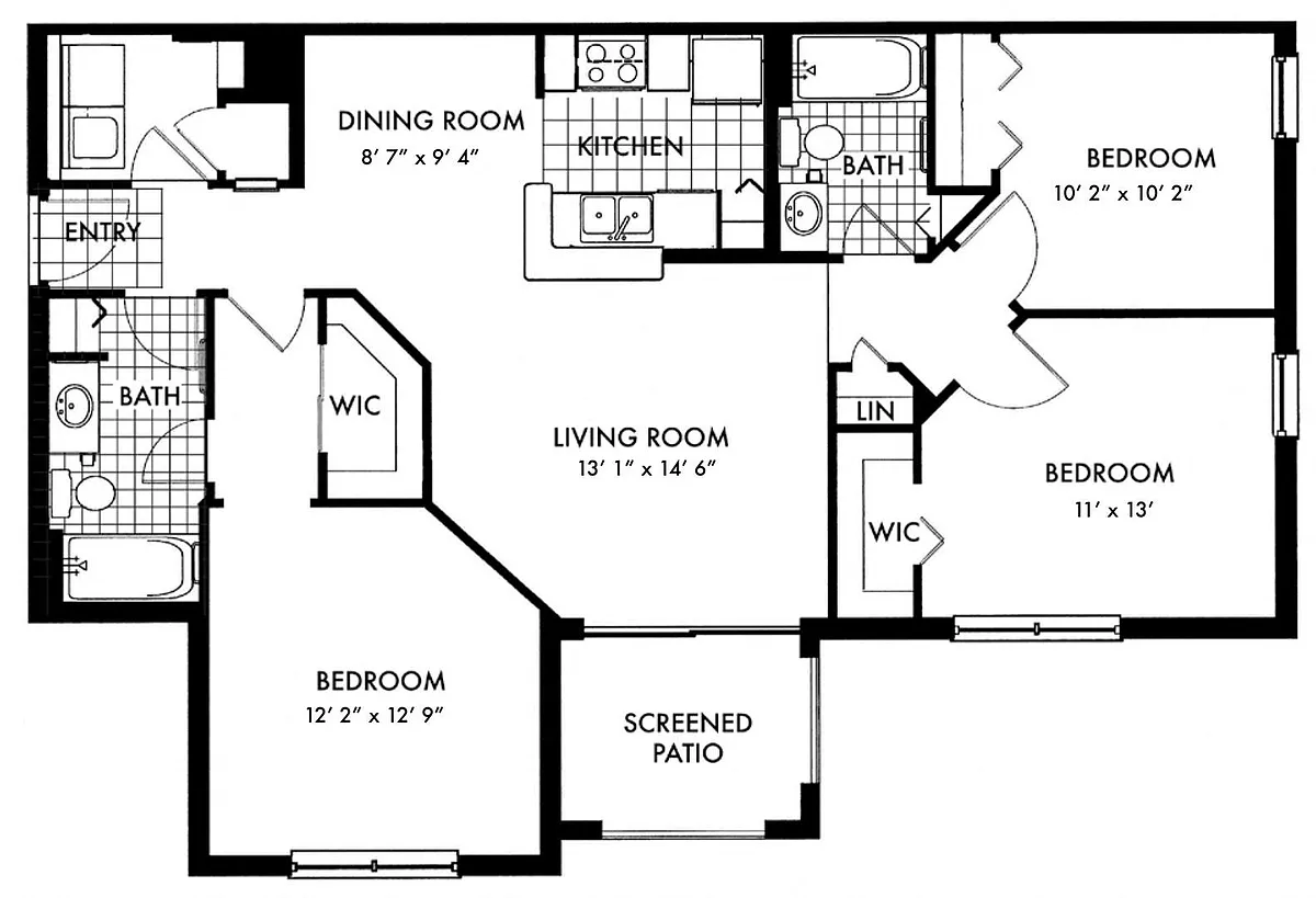 Floor plan Hampton C2B