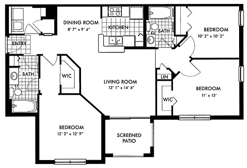 Floor plan Hampton C2B