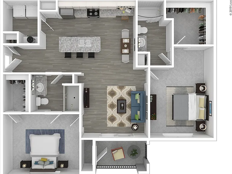B3 3D Floor plan B3 3D Floor plan