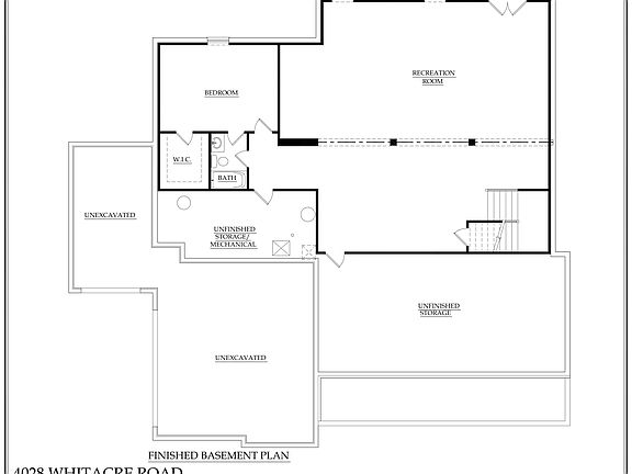 Finished Basement Plan