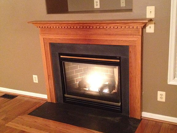 fireplace with TV niche