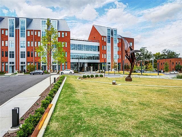 Exterior of Building and Green Space