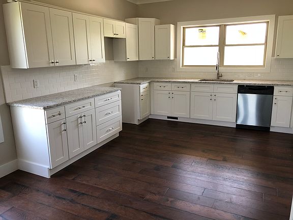 kitchen being finished.