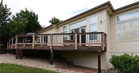 Back deck for enjoying the outdoors