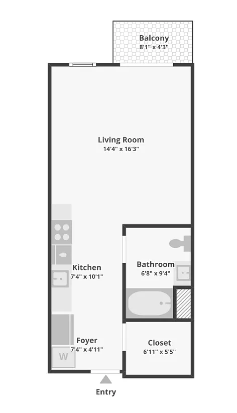 Floor plan Studio