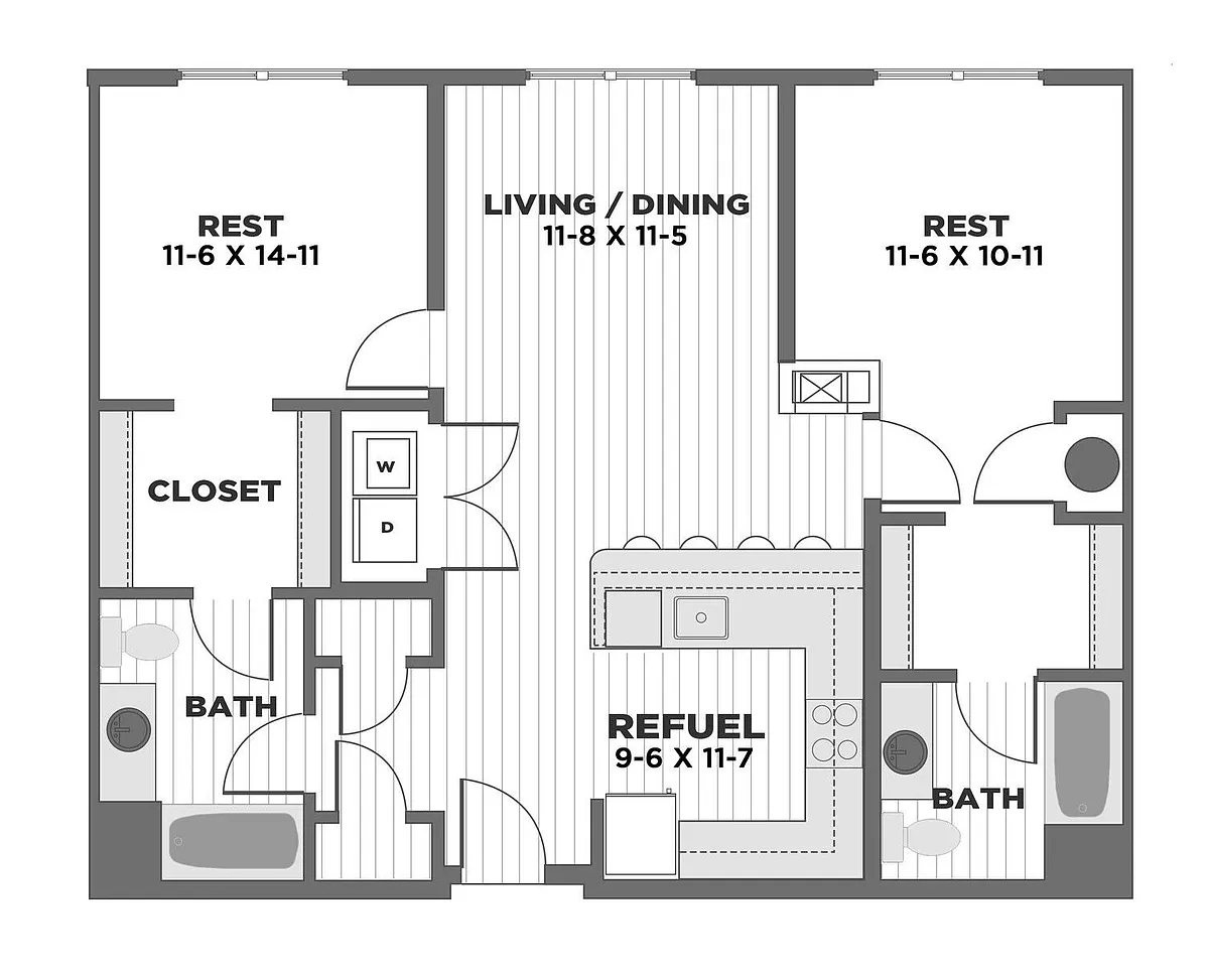 Floor plan B2A