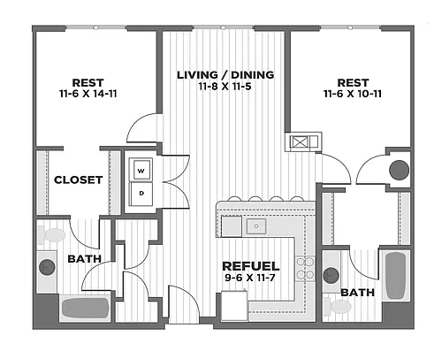Floor plan B2A