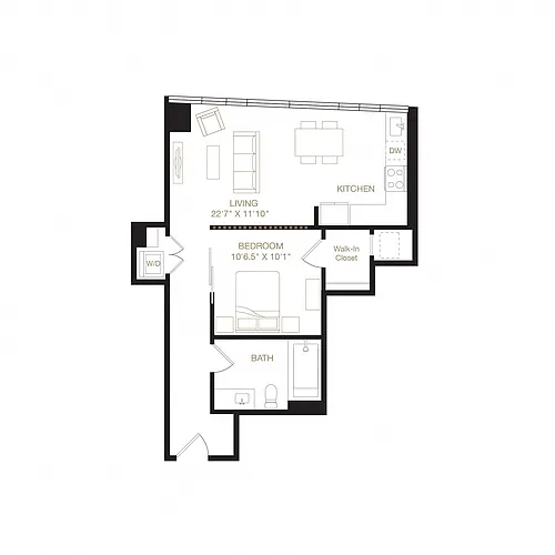 Floor plan Joaquin Miller
