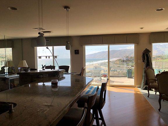 View from open concept living/kitchen/dining area.
