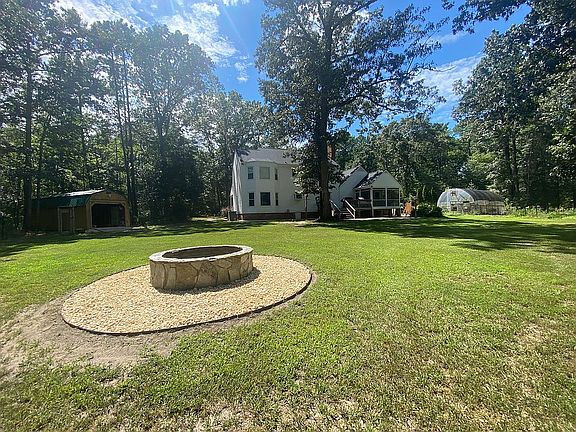 Firepit and Backyard