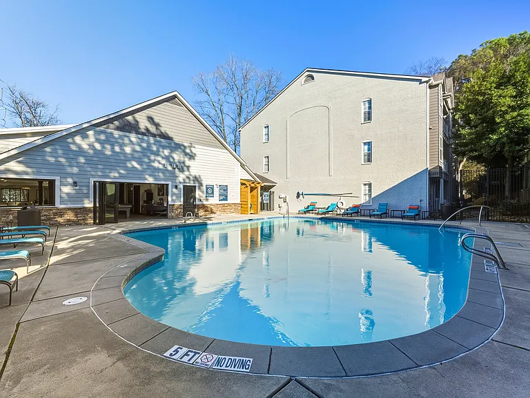Resort-style saltwater pool for refreshing relaxation