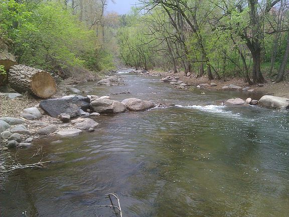 Property includes Boulder Creek