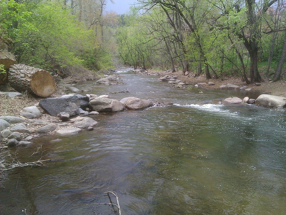Property includes Boulder Creek