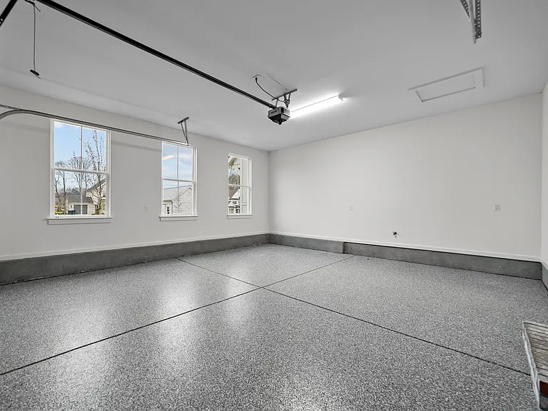 Epoxy floors throughout the three car bays