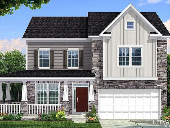 Elevation 13 stone and wrap porch