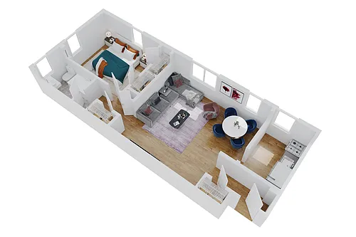 Floor plan One Bedroom