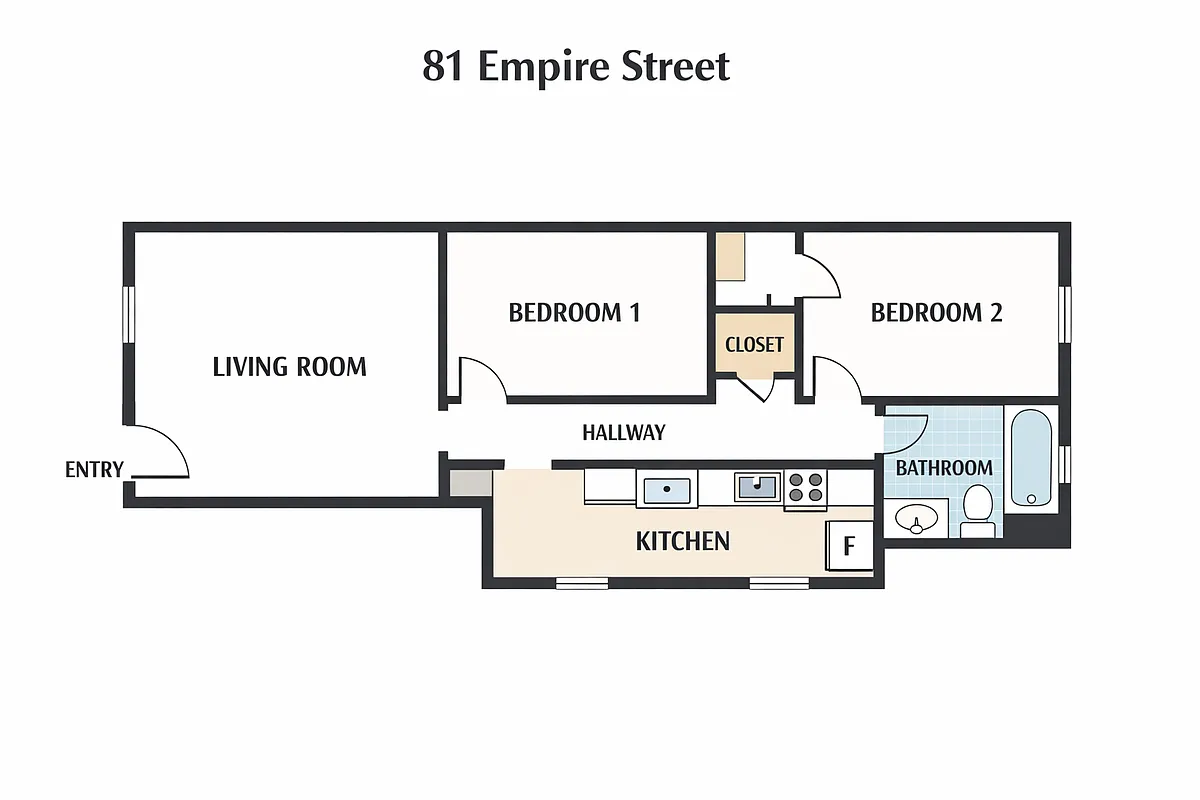 Floor plan Two bedroom