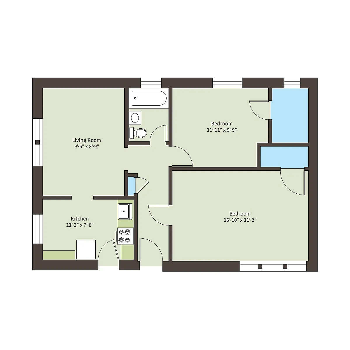 Floor plan elli2bD