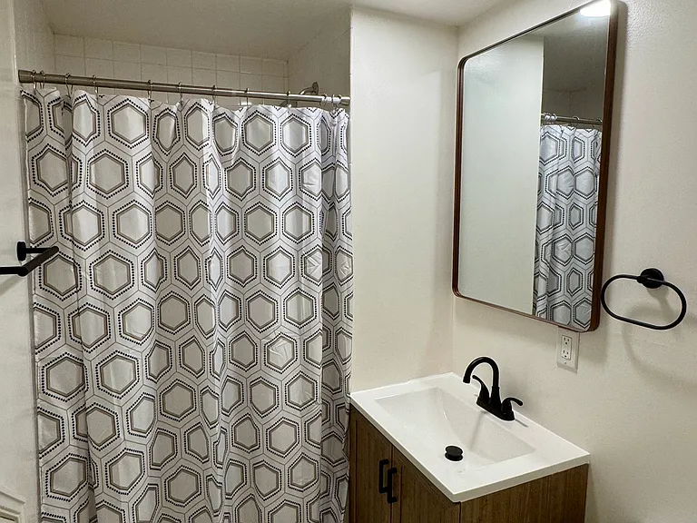 Basement renovated bathroom