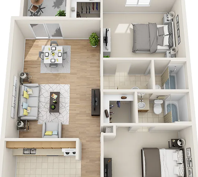 A2 floor plan The Glen at Old Town