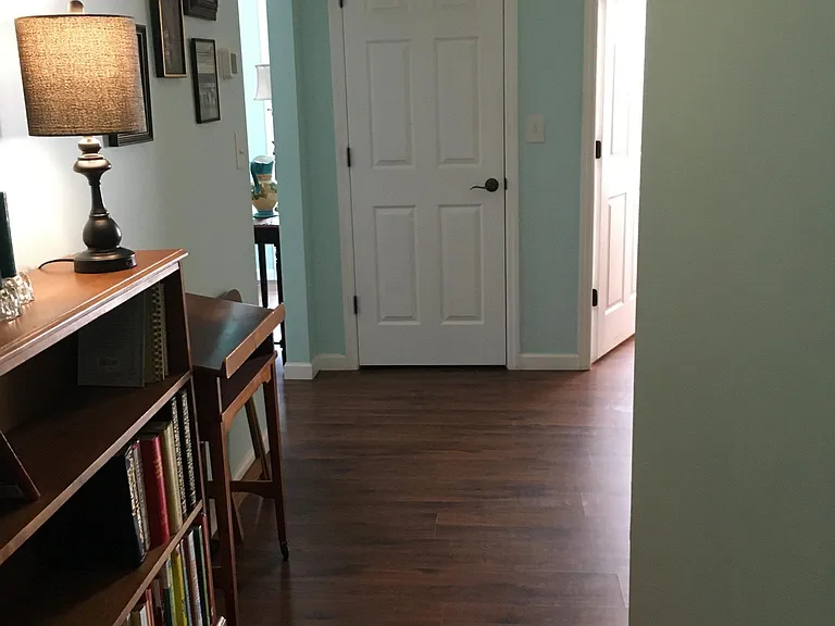 Hallway from bedrooms to laundry room