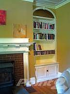 Living room build in shelves