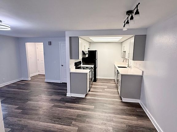 kitchen and living room