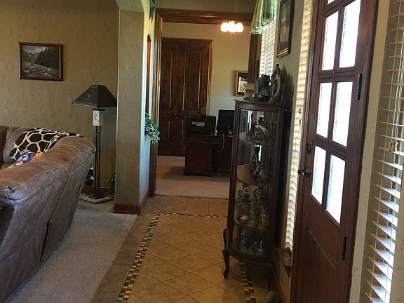 Foyer, family room and study