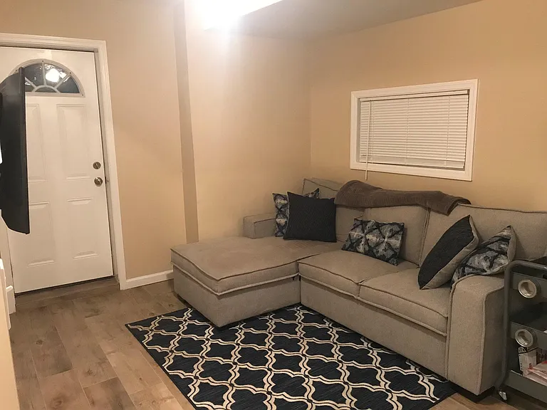 Living Room with high end flooring