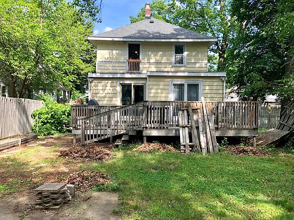 Back yard and deck