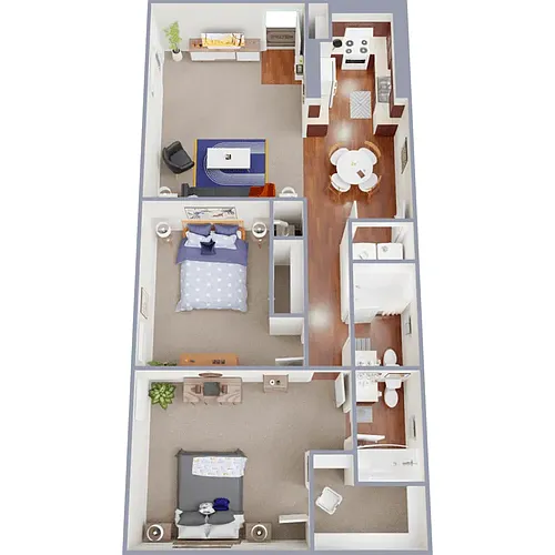 Floor plan 2 BDR