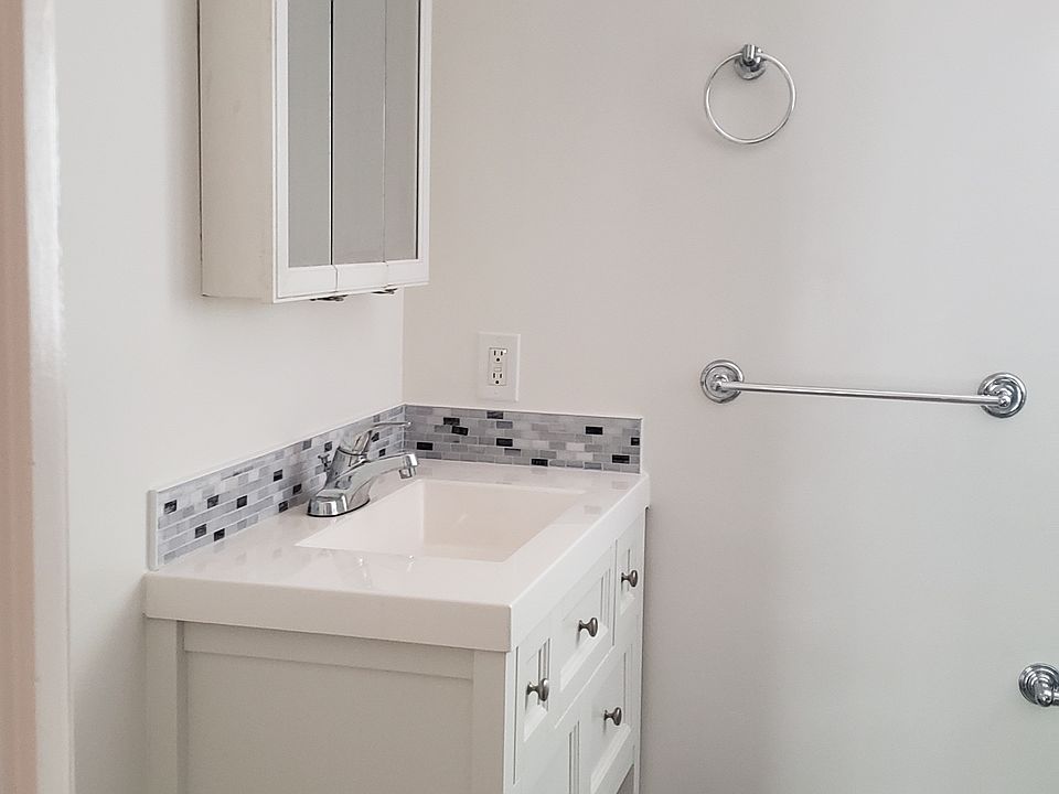 Bathroom vanity in master bedroom