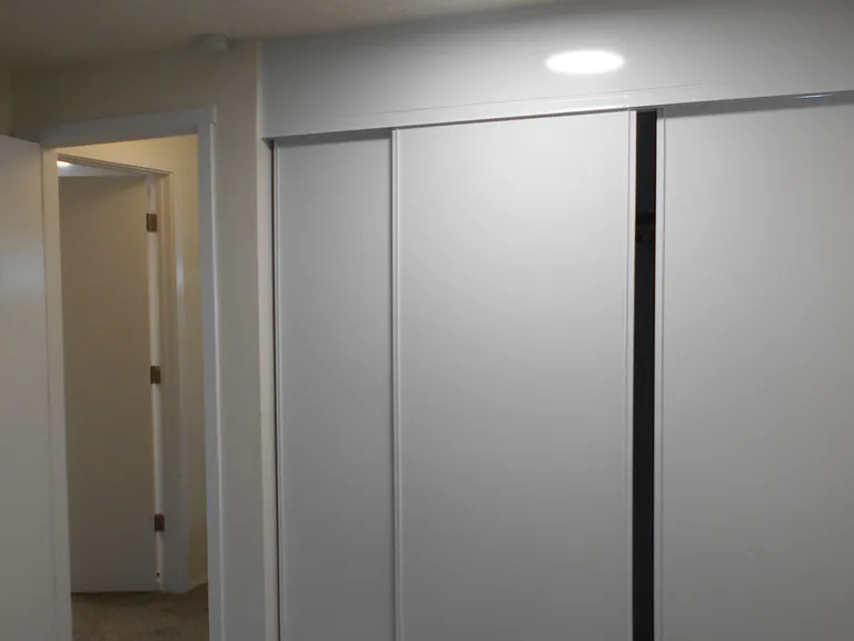 Both bedrooms feature extra-large closets.